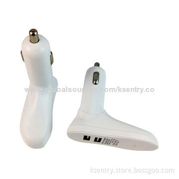 New Novel Design 3.1A Dual Port USB In-car Charger for iPad mini